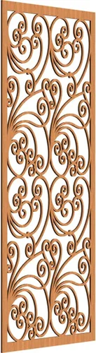 Miniatura 192 de 9 3/8"W x 24 3/8"H x 1/4"T Marilla Decorativos Paneles de Pared de Madera Calado, Abedul