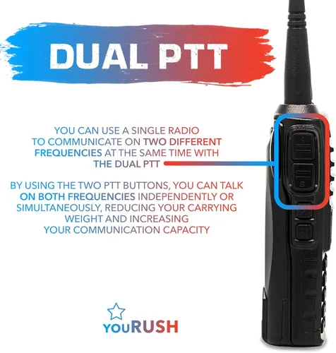 Miniatura 4 de UV-82 8W Radio de mano de alta potencia Radio de 2 vías con batería Baofeng 2800mAh. radio de jamón Baofeng Radio VHF/UHF de largo alcance walkie