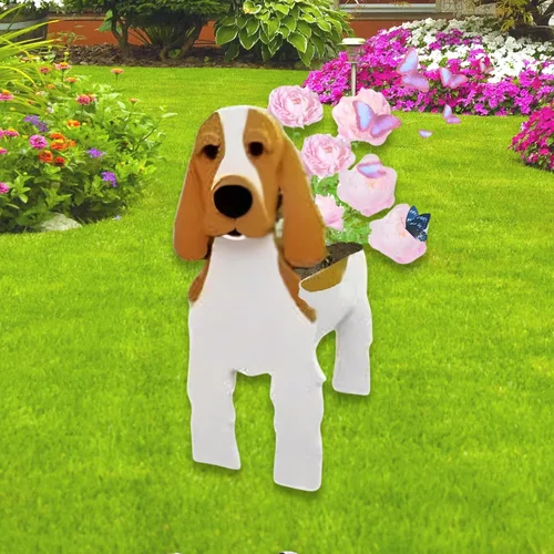 Miniatura 51 de Maceta de Perro English Springer Spaniel, Macetas de Plantas, Bonita Maceta de Jardín para Perros, Macetas de Perro Regalos de Cumpleaños