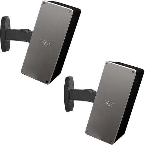 ECHOGEAR Par de soportes para altavoces de pared y techo - Diseño universal que funciona con Vizio, Sony y más - Inclinación y giro sin herramientas