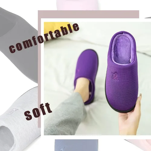 Miniatura 7 de Pantuflas de espuma viscoelástica para mujer y hombre.