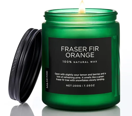 Miniatura 47 de M&SENSE Ode to Winter - Vela perfumada para el hogar, cera de soja natural, mecha de algodón, aroma de invierno, 7.05 onzas hasta 50 horas de tiempo