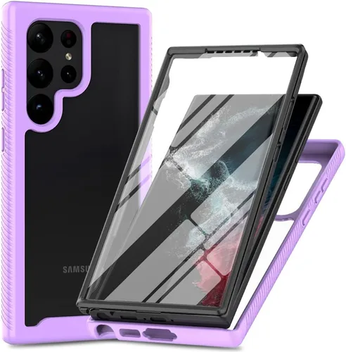Miniatura 9 de Funda para Samsung Galaxy A13 LTE 4G, Samsung A13 LTE Funda para teléfono con protector de pantalla integrado, cubierta trasera delgada transparente