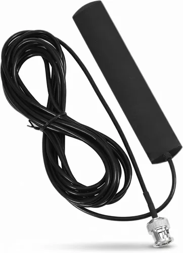Bewinner Antena de radio móvil de 9.8 pies de 30 MHz-1200 MHz de banda ancha de montaje de vidrio con conector BNC para automóviles, camiones,