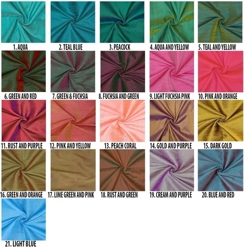 Miniatura 7 de Fabric Mart Direct The Yard, tela de seda Aqua Art de 1 yarda, 42 pulgadas de ancho, seda sintética de color sólido, tela de tapicería azul al por