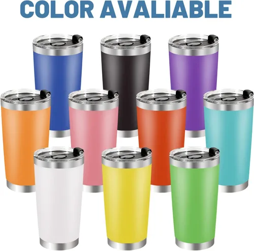 Miniatura 3 de Vaso personalizado con texto 9 diseños, 10 colores, vaso de viaje aislado al vacío con tapa y pajilla, regalo de agradecimiento personalizado