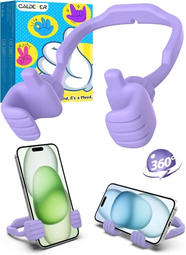 Miniatura 18 de Regalos para adolescentes, niños, niñas, adultos, día del padre: Thumbs Up Lazy Phone Stand Soporte de teléfono celular para escritorio para niños