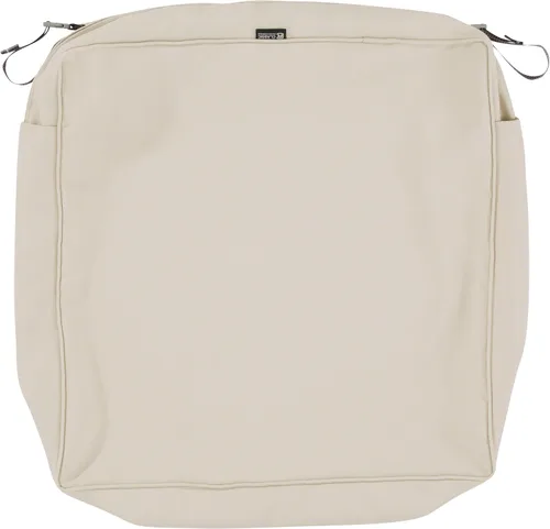 Classic Accessories Montlake - Funda deslizante para cojín de asiento rectangular resistente al agua de 21 x 19 x 5 pulgadas para exteriores, funda