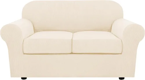 Miniatura 108 de H.VERSAILTEX - 3 fundas de sofá elásticas para 2 cojines de sofá. Fundas para muebles de sala de estar (funda base más 2 fundas de cojín de asiento)