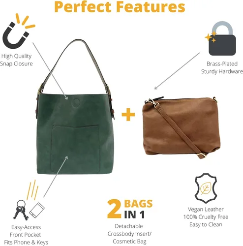 Miniatura 2 de Joy Susan Piel sintética para mujer bolso Hobo 2 en 1