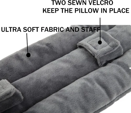 Miniatura 3 de Almohada para cinturón de seguridad para mastectomía poscirugía, cojín de apoyo para recuperación de cirugía cardíaca para puerto de quimioterapia