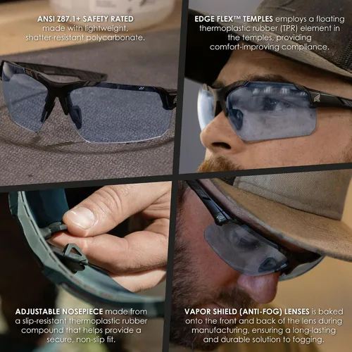 Miniatura 5 de EDGE Gafas de seguridad Tacana Antivaho azul claro