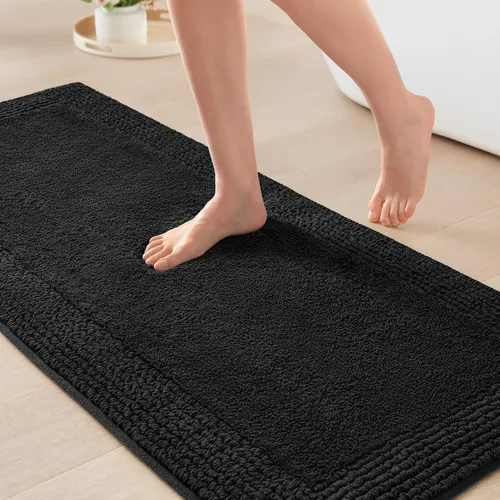 Miniatura 32 de Madison Park Splendor - Alfombra de baño reversible 100% algodón con mechones, 3000 GSM, calidad hotelera, lujosa, felpa, pelo medio, tapete de baño