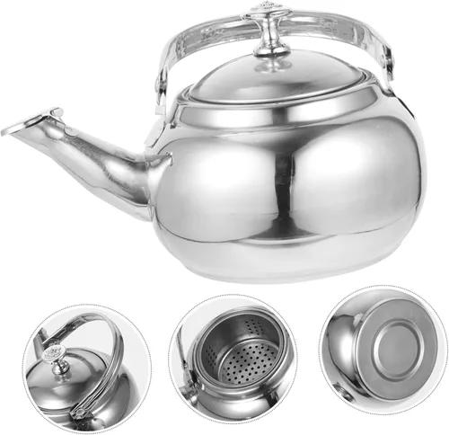 Miniatura 8 de Hervidor de té para estufa de acero inoxidable, silbido, resistente al desgaste, suministros para el hogar