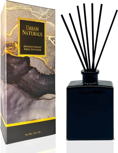 Miniatura 12 de Urban Naturals Balsam Forest - Juego de aceites difusores de varillas – Abeto Fraser, hoja perenne, pino, cedro leñoso y sándalo – Botella de vidrio