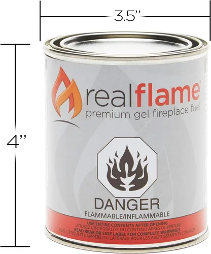 Miniatura 4 de Gel combustible Real Flame, 12 unidades, Blanco