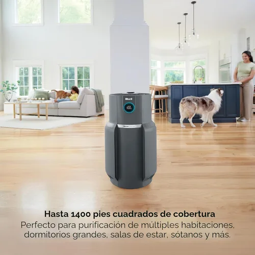 Miniatura 4 de Purificador de aire Shark para el hogar, NeverChange Max, 1,300 pies cuadrados para habitación grande, cocina, oficina en casa, filtro que supera