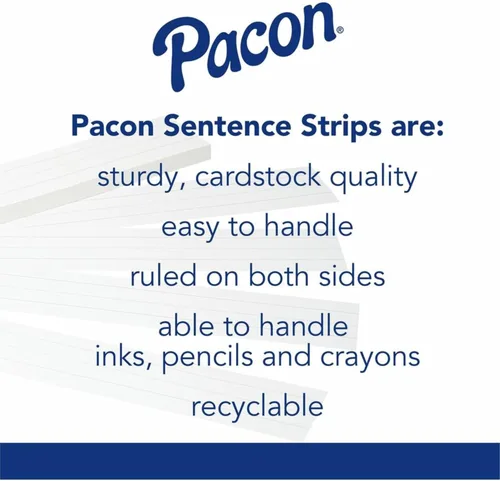 Miniatura 2 de Pacon® Peacock® - Tiras de frases superbrillantes, colores surtidos, paquete de 100
