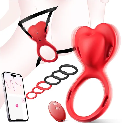 Couples Vibrator Adult Sex Toys - Big Shocked 2in 1 Couples Sex Toys Panty Remote Control Wearable Vibrator for Women Female Adult Toys with 10