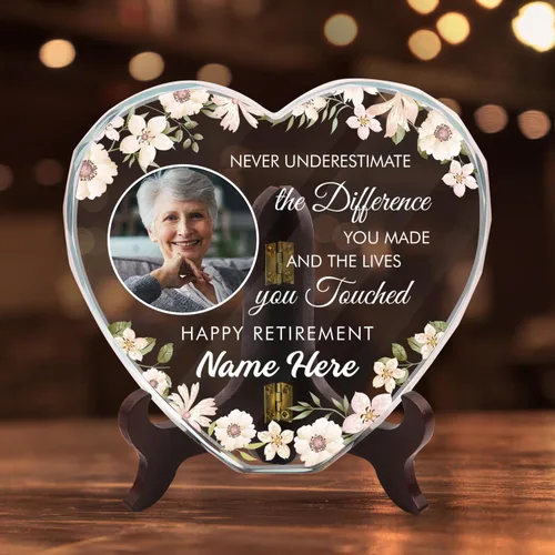 Miniatura 18 de Foto de cristal personalizada, cristal de corazón personalizado con imagen, regalos para pareja/pareja, regalos para el nuevo hogar/inauguración