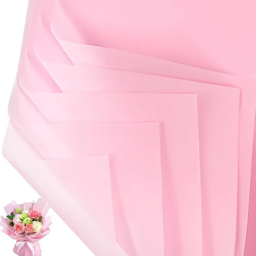 Miniatura 21 de Jutieuo 20 hojas de papel de regalo de flores negras, papel floral coreano translúcido impermeable para ramos de flores, embalaje de regalo, Borde
