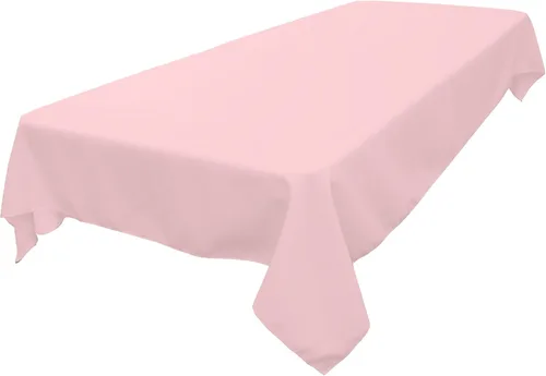 Miniatura 69 de LA Linen Mantel rectangular lavable de popelín de poliéster, resistente a las manchas y a las arrugas, cubierta de mesa 60x84, mantel de tela