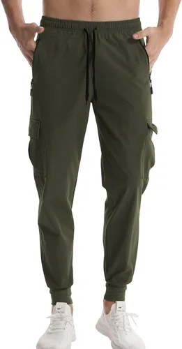 Miniatura 2 de Surenow Pantalones deportivos ligeros para hombre, de secado rápido, pantalones de senderismo para entrenamiento, pantalones deportivos para hombre
