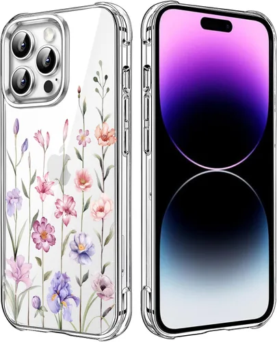 Miniatura 108 de Funda transparente de girasol compatible con iPhone SE 2022 SE 2020 7 8, funda trasera floral para niñas y mujeres, funda protectora transparente