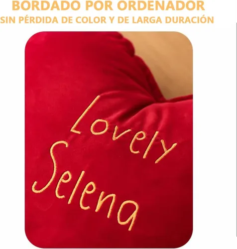 Miniatura 3 de HESBITEUL Funda de almohada personalizada con diseño de texto personalizable y bordado, funda de cojín bordada de larga duración, nombre