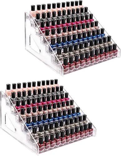 Miniatura 9 de Pero Pero Organizador de esmalte de uñas, estante de exhibición de acrílico para soporte de esmalte de uñas, organizador de lentes de sol, soporte