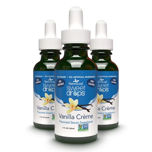 SweetLeaf Sweet Drops - Edulcorante líquido de stevia saborizado, extracto de stevia orgánico, cero calorías, apto para dieta cetogénica, sin OMG,