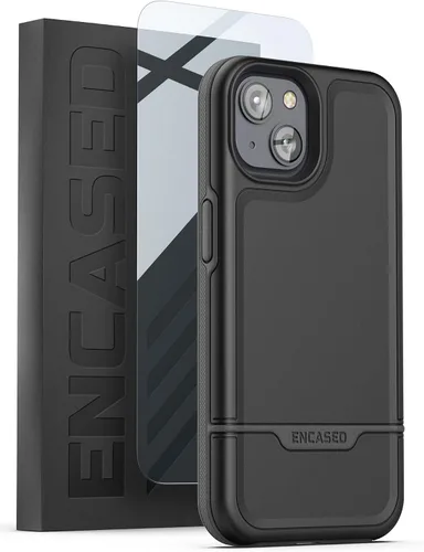 Miniatura 8 de ENCASED Funda a prueba de golpes compatible con iPhone 14, funda ultra protectora resistente para teléfono, serie Rebel (negro)
