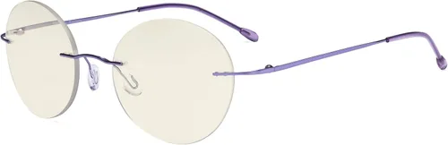 Miniatura 11 de Eyekepper Gafas progresivas sin marco, multienfoque, lectores con filtro de luz azul, redondas, retro, lentes de lectura para hombres y mujeres