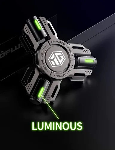 Miniatura 7 de Fidget Spinners, regalos de fidget spinner para adultos y niños, juguete de alivio de estrés, ansiedad y TDAH, juguetes de dedo de mano de metal