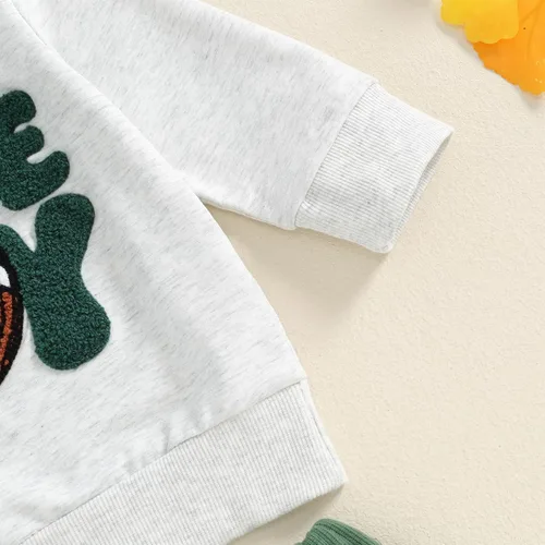 Miniatura 134 de BemeyourBBs Conjunto divertido de sudadera y pantalones de manga larga con letras divertidas para bebé niño y niño