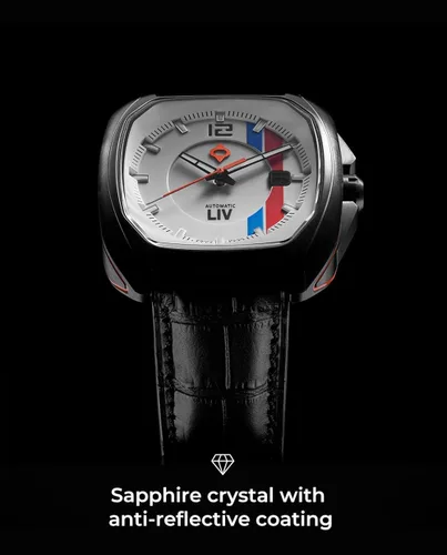 Miniatura 4 de LIV Rebel-AR Swiss Automatic Elaboré Grade, 26-Jewel Movement - 42.0 mm Rectangular Curved Case- IP Surgical Grade 316L Stainless Steel-Multi-Layer