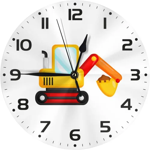 Miniatura 11 de Reloj de pared para niños y niñas, de 10 pulgadas, silencioso, sin tictac, fácil de leer, para niños, niñas, decorativo para habitación de niños