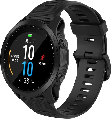 Miniatura 2 de ISABAKE Correa de reloj para Garmin Forerunner 935/945/955/965/745, pulsera de repuesto de silicona de 0.866 in para Fenix 5 Plus/Fenix 6