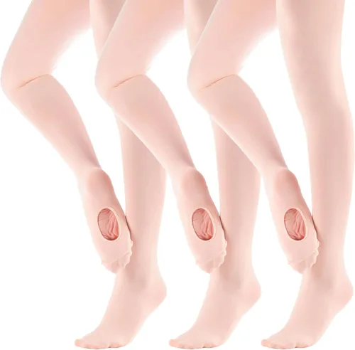 Miniatura 2 de MdnMd Girls' Women's Ballet Tights Ultra Soft Convertible Dance Leggings Transition Tights for Toddler Kids Adult