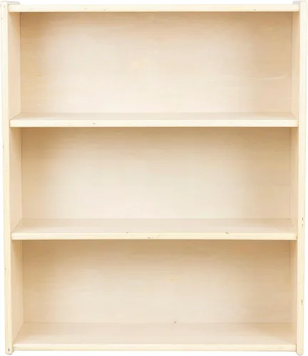 Miniatura 4 de Estantería de 3 estantes, estantería Montessori y unidad de almacenamiento en madera contrachapada de abedul, organizador de suministros de arte