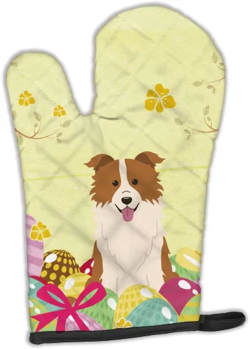 Miniatura 382 de Caroline's Treasures BB2732OVMT Dog House Collection Border Collie - Guante de horno grueso resistente al calor para sartenes calientes y horno