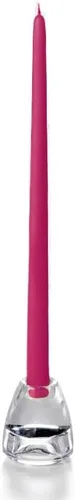 Miniatura 121 de yummi Velas cónicas color rosa claro de 12 pulgadas, 12 por paquete