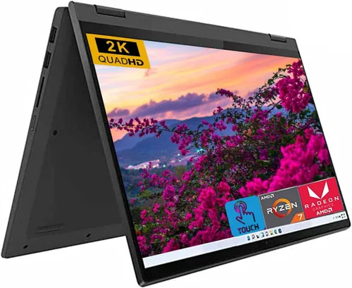 Lenovo Laptop Flex 5, pantalla táctil FHD de 14.0 pulgadas, AMD Ryzen 7 5700U, 16 GB de RAM, SSD PCIe de 512 GB, gráficos AMD Radeon, paquete