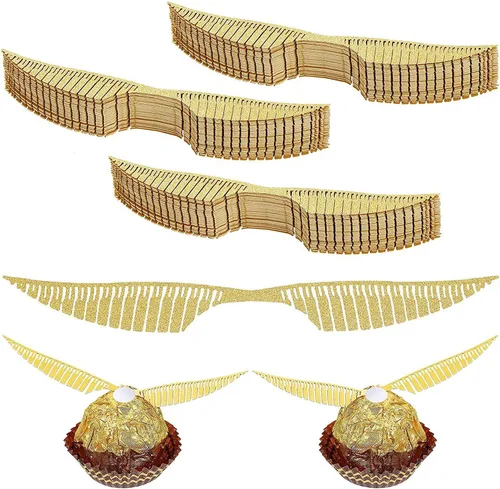 50 piezas de decoración de mago para cupcakes con purpurina dorada, decoración de fiesta de mago para suministros de fiesta de cumpleaños