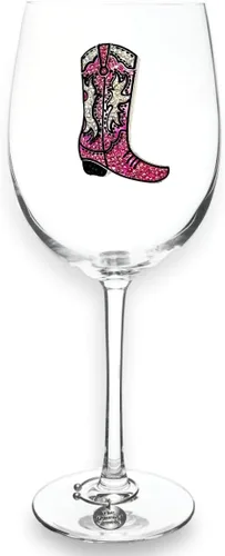 Miniatura 5 de THE QUEENS' JEWELS Horse Head - Copa de vino sin tallo, 21 onzas, regalo único para mujeres, cumpleaños, lindo, divertido, sin pintar, decorado
