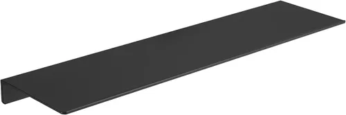 Miniatura 24 de JOOM Estante de pared de metal, flotante, 12" negro, pequeño, estantes de exhibición para almacenamiento (negro, 12 pulgadas)