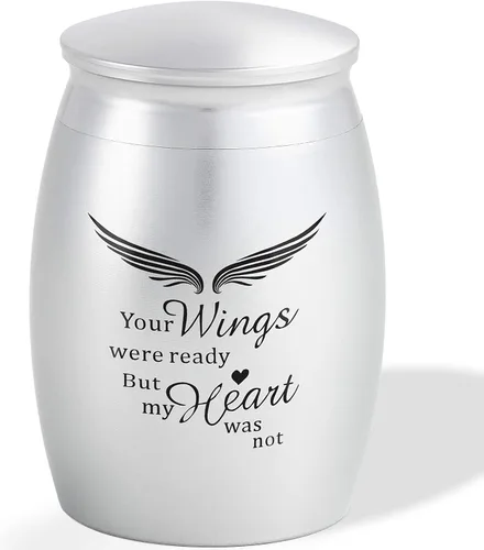 Miniatura 17 de Urna de cremación mediana verde para cenizas humanas adulto macho hembra Angel Ceramic Urn for Ashes Men Women Dad Mom,Memorial Urn with Velvet