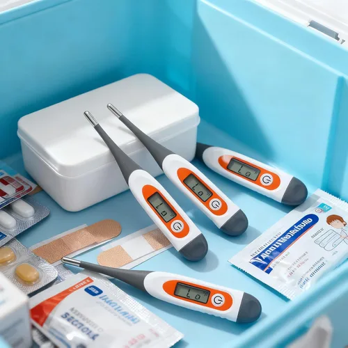 Miniatura 7 de TrelaCo 10 piezas Termómetro para adultos Termómetro digital oral para fiebre Temperatura basal del cuerpo Lectura rápida Punta flexible