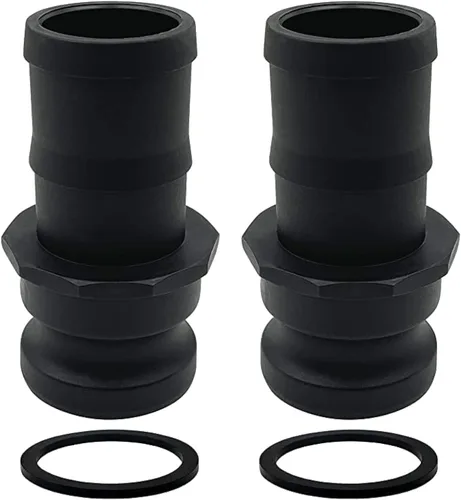 Miniatura 17 de 2 piezas de accesorios Camlock de plástico de polietileno C-200 de 2 pulgadas, tipo C, acoplamientos estándar de bloqueo de leva, accesorios