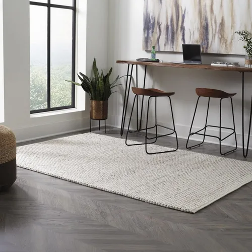 Miniatura 2 de Signature Design by Ashley Jossick - Alfombra neutra de pelo bajo de 7 pies 8 pies x 10 pies, color beige y gris